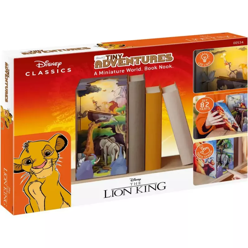 Maquete em plástico REVELL Tiny Adventures Disney O Rei Leão 00534 — escala não indicada, peças encaixáveis, para crianças