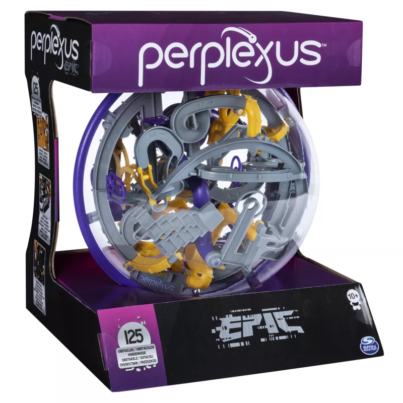 Perplexus Epic, jogo de labirinto puzzle 3D com 125 obstáculos (edição pode variar), de