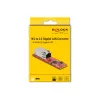 DeLOCK Conversor M.2 Key B+M macho para RJ45 porta LAN 2,5 Gigabit