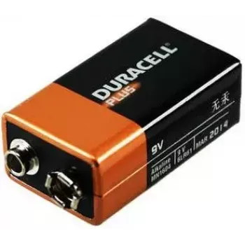 Duracell Plus Power pilha descartável 9V alcalina