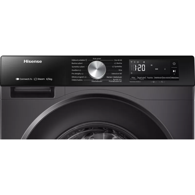 Hisense WD3S8043BB3 Máquina de lavar e secar roupa independente de carregamento frontal preto