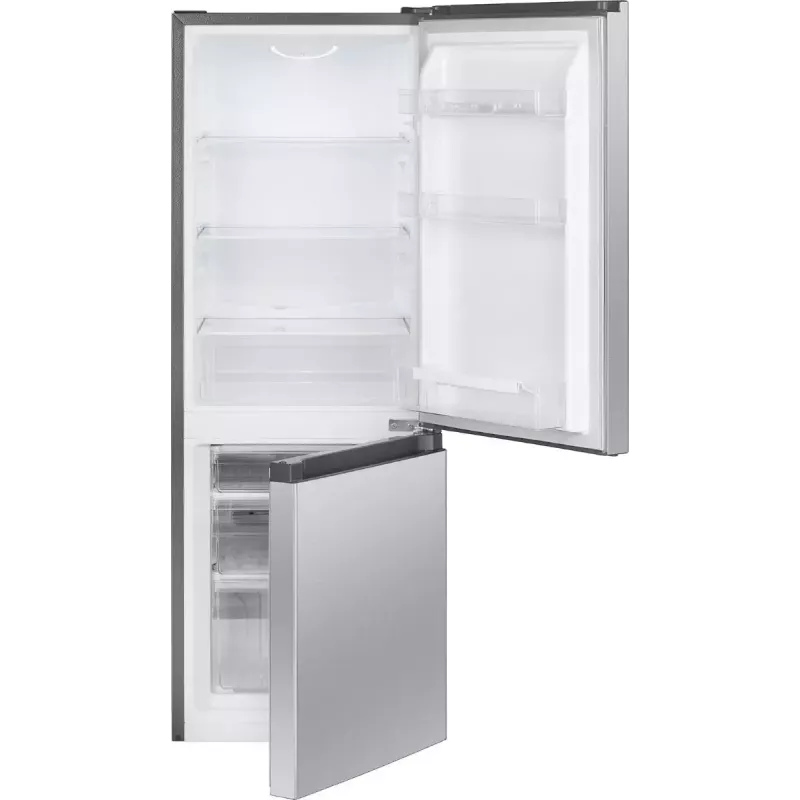 Frigorífico independente BOMANN KG 322.1, 175 L volume total, aço inoxidável, compartimento de refrigeração 122 L + compartimento de congelação 53 L, classe D, 39 dB