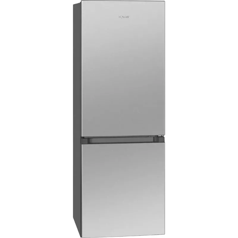 Frigorífico independente BOMANN KG 322.1, 175 L volume total, aço inoxidável, compartimento de refrigeração 122 L + compartimento de congelação 53 L, classe D, 39 dB