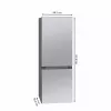 Frigorífico independente BOMANN KG 322.1, 175 L volume total, aço inoxidável, compartimento de refrigeração 122 L + compartimento de congelação 53 L, classe D, 39 dB