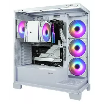 Dissipador de CPU SCYTHE Mugen 6 Dual Fan White ARGB Edition, duas ventoinhas de 120 mm, superfície branca