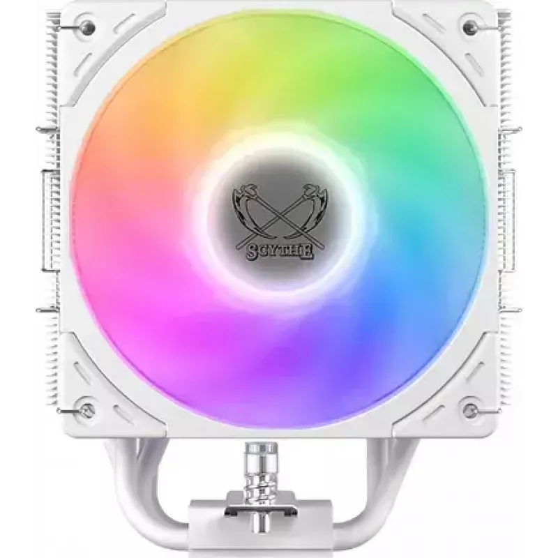 Dissipador de CPU SCYTHE Mugen 6 Dual Fan White ARGB Edition, duas ventoinhas de 120 mm, superfície branca