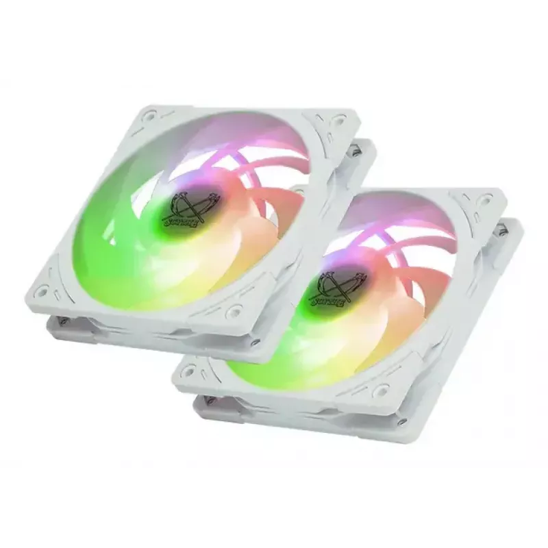Dissipador de CPU SCYTHE Mugen 6 Dual Fan White ARGB Edition, duas ventoinhas de 120 mm, superfície branca