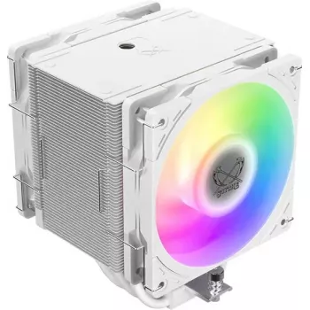 Dissipador de CPU SCYTHE Mugen 6 Dual Fan White ARGB Edition, duas ventoinhas de 120 mm, superfície branca