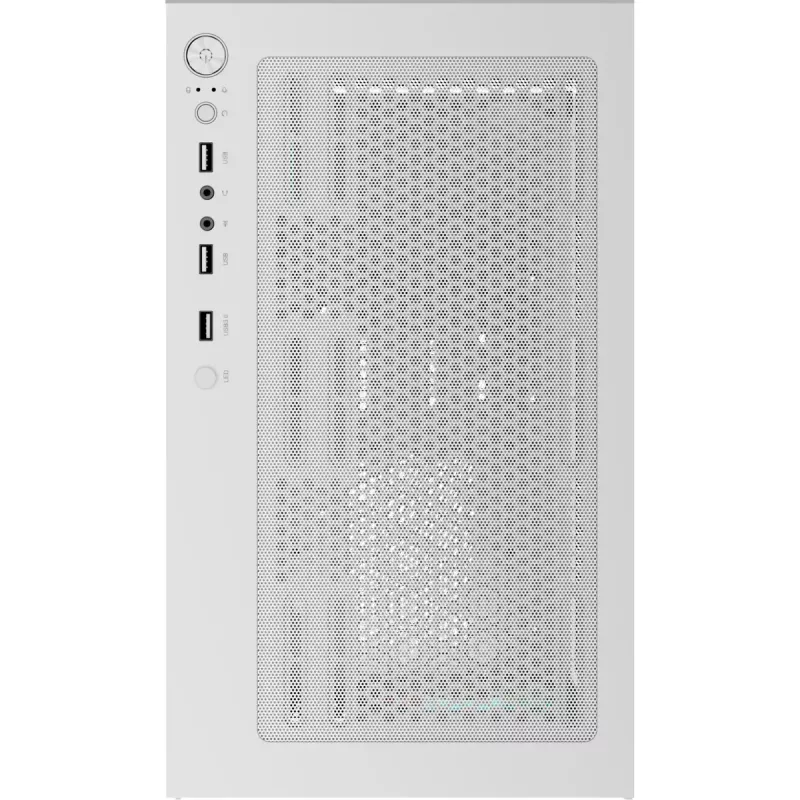 Caixa de PC torre AEROCOOL Viewport Mini-G-WT-v4 ARGB com dois painéis de vidro temperado, branco