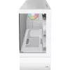 Caixa de PC torre AEROCOOL Viewport Mini-G-WT-v4 ARGB com dois painéis de vidro temperado, branco