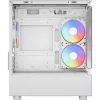 Caixa de PC torre AEROCOOL Viewport Mini-G-WT-v4 ARGB com dois painéis de vidro temperado, branco