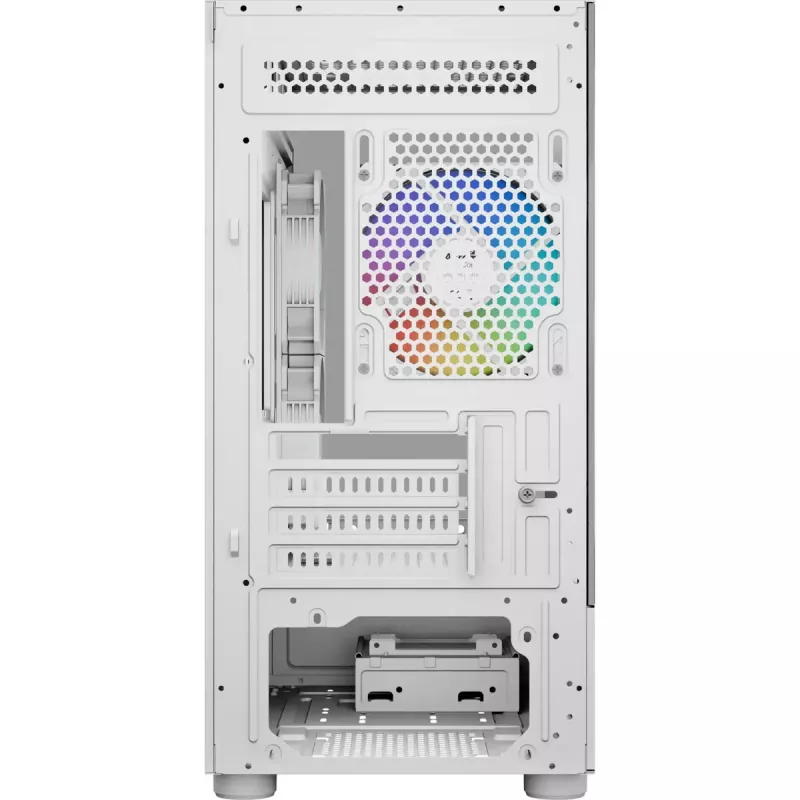 Caixa de PC torre AEROCOOL Viewport Mini-G-WT-v4 ARGB com dois painéis de vidro temperado, branco