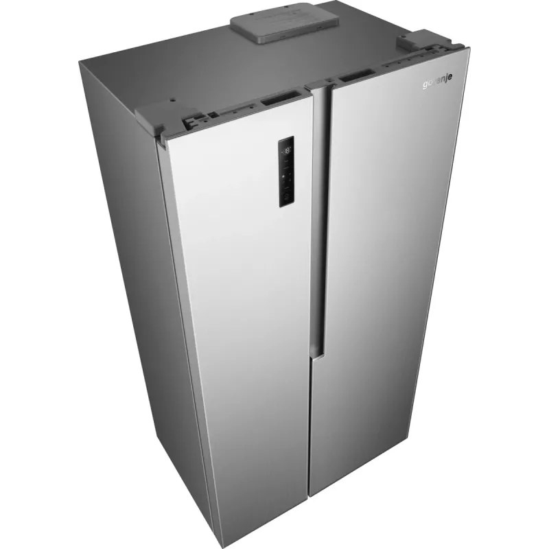 Gorenje Side by Side NRS917E41X SI, independente, American Door, cinzento, 2 portas, Touch, LED