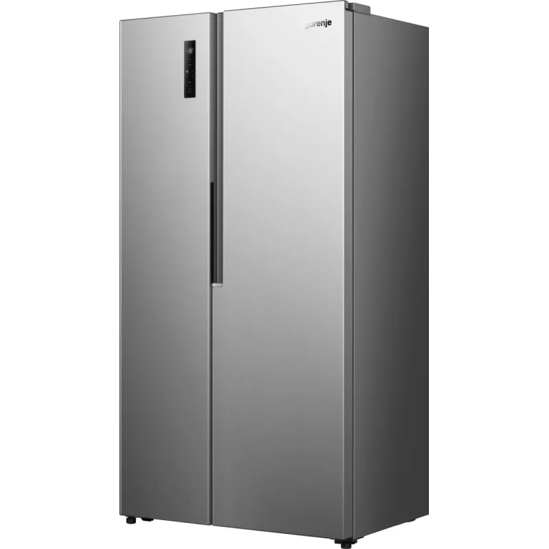 Gorenje Side by Side NRS917E41X SI, independente, American Door, cinzento, 2 portas, Touch, LED