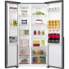 Gorenje HZF55082 NRS917E41BX G400, independente, American Door, preto, 2 portas, Touch, LED
