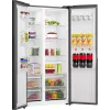 Gorenje HZF55082 NRS917E41BX G400, independente, American Door, preto, 2 portas, Touch, LED