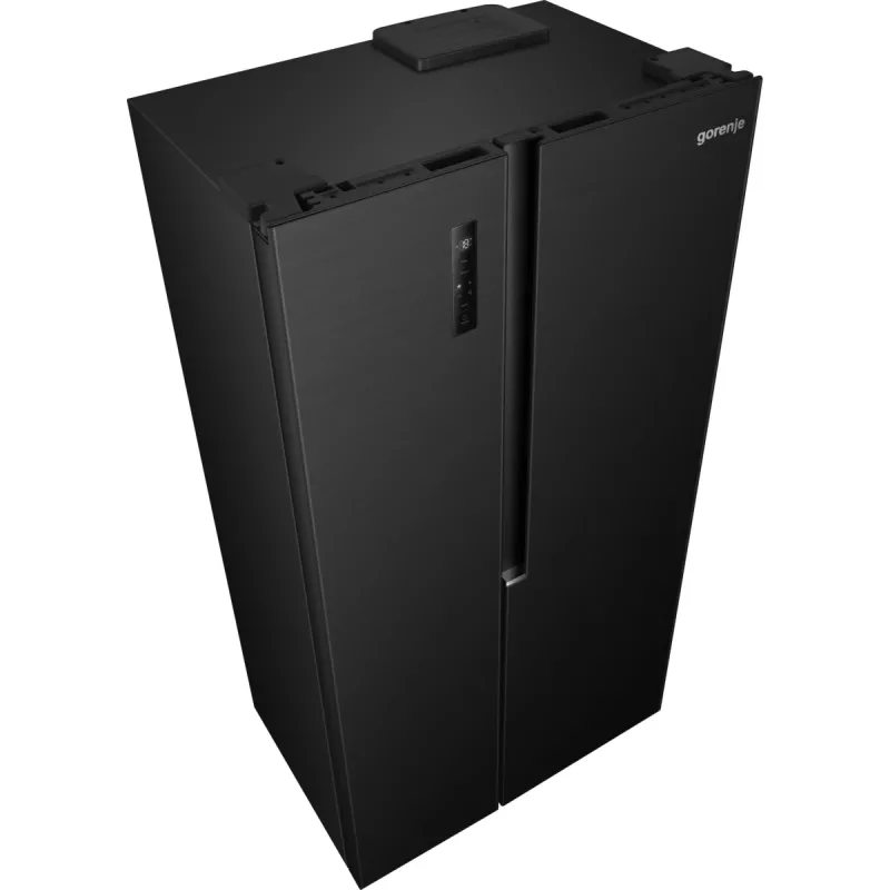 Gorenje HZF55082 NRS917E41BX G400, independente, American Door, preto, 2 portas, Touch, LED