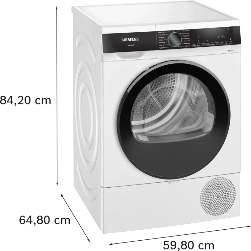 Siemens iQ500 WQ33G2D41 máquina de secar roupa de instalação livre carga frontal 9 kg branca