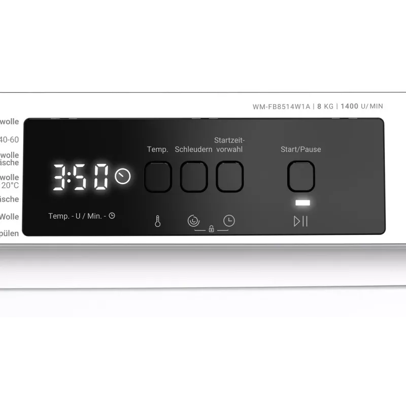 Daewoo WM-FB8514W1A-DE máquina de lavar roupa carga frontal 8 kg 1400 rpm branca