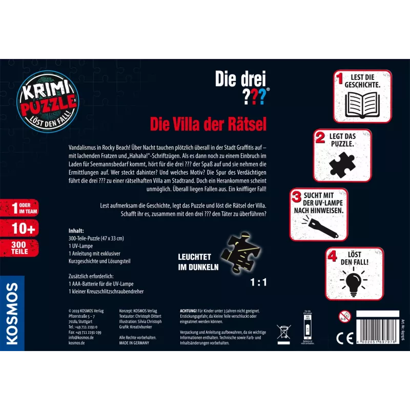 Kosmos 69797 puzzle 300 peças desenhos animados