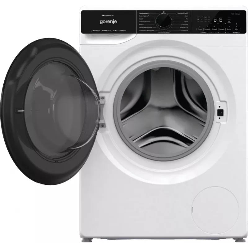 Máquina de lavar roupa Gorenje WPNA84A2TS de carregamento frontal 8 kg 1400 rpm preto, branco