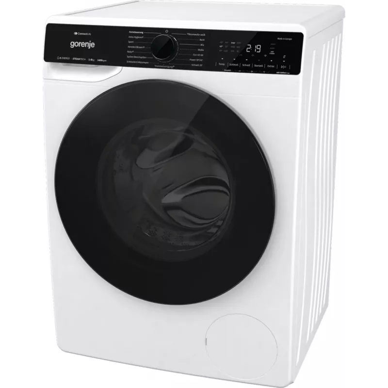 Máquina de lavar roupa Gorenje WPNA84A2TS de carregamento frontal 8 kg 1400 rpm preto, branco