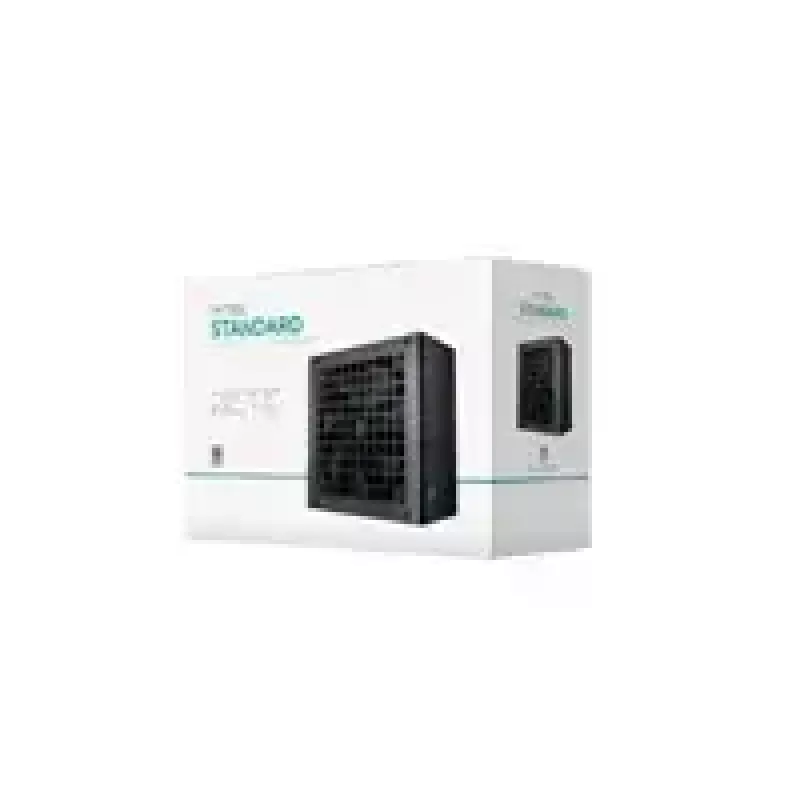Fonte de alimentação DeepCool PF750L 750W, ventoinha 120mm, eficiência 80+, ATX 3.1, preto