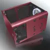 Caixa de PC RAIJINTEK METIS PLUS Mini Tower Vermelho — Mini-ITX, 1x baía de 3,5 polegadas, 4x baías de 2,5 polegadas, ventoinha de 120 mm