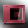 Caixa de PC RAIJINTEK METIS PLUS Mini Tower Vermelho — Mini-ITX, 1x baía de 3,5 polegadas, 4x baías de 2,5 polegadas, ventoinha de 120 mm