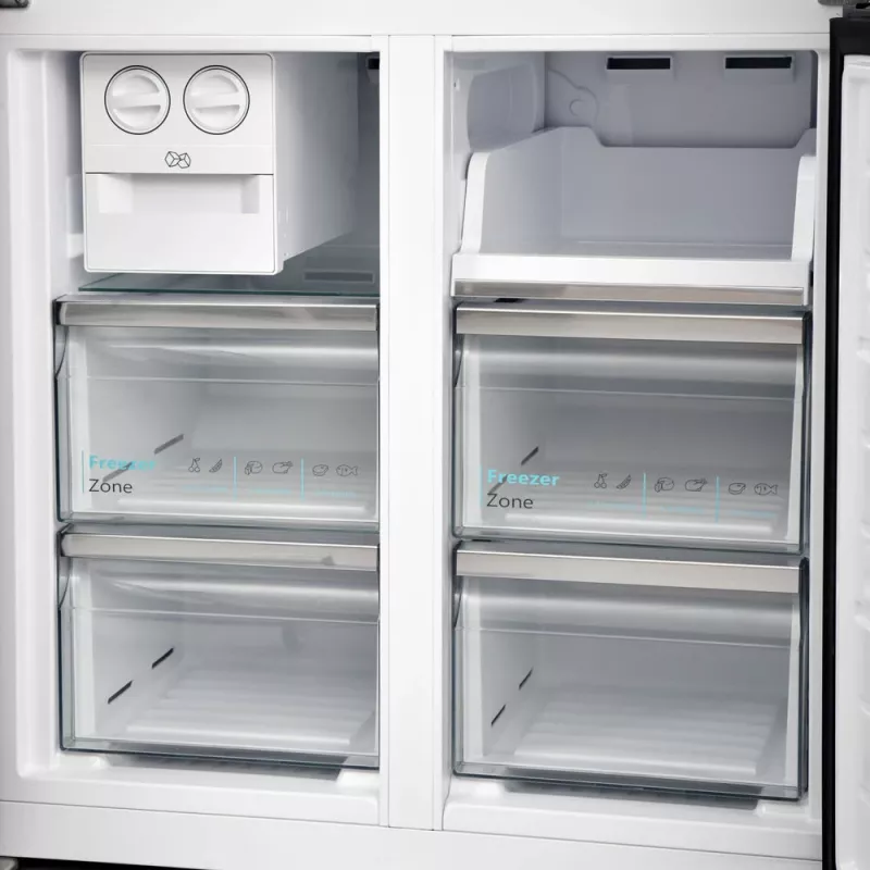 Sharp SJ-NFA35IHDPD-EU Frigorífico side-by-side Independente 487 L Aço inoxidável