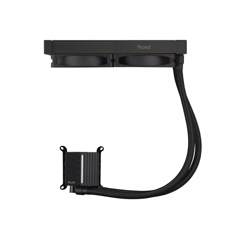 Refrigeração líquida All-in-One ASUS ProArt LC 240, ventoinha de 120 mm, preto, suporta LGA1700/AM5/AM4/115x/1200