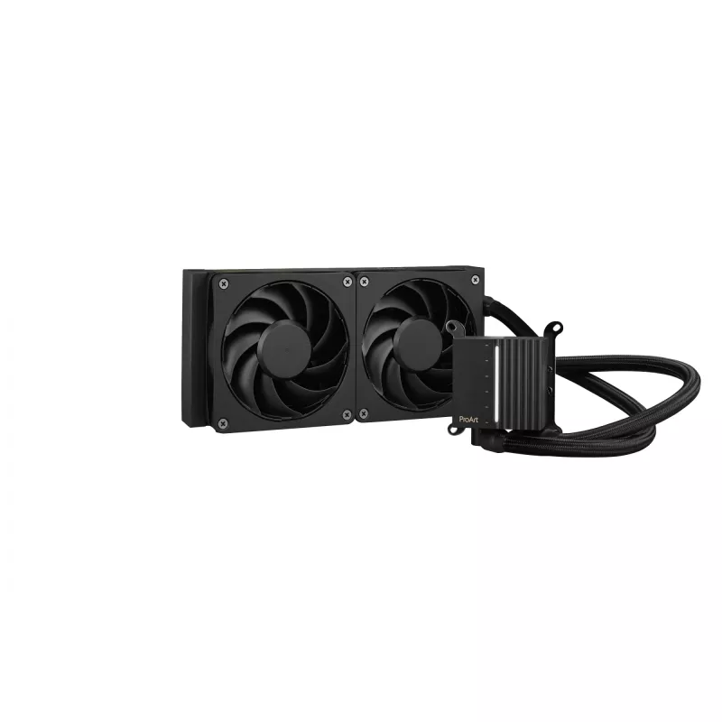 Refrigeração líquida All-in-One ASUS ProArt LC 240, ventoinha de 120 mm, preto, suporta LGA1700/AM5/AM4/115x/1200