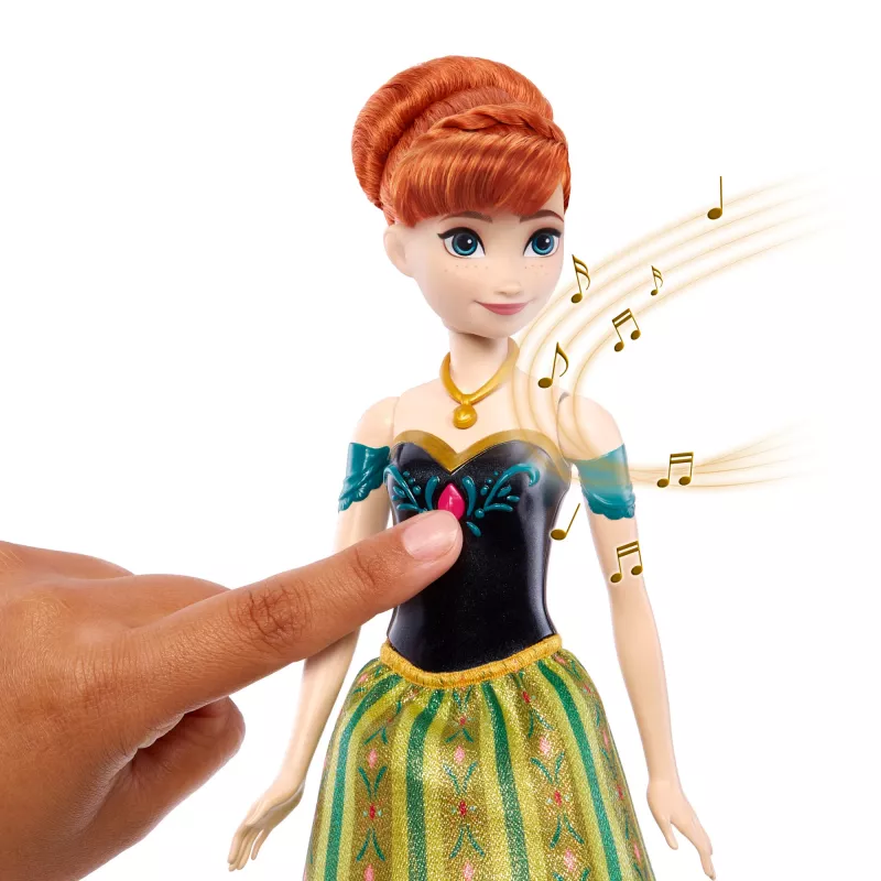 Boneca Anna Cantante Disney Frozen – canta „Zum ersten Mal“ em 4 idiomas do filme