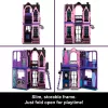 Monster High Boo-tique Hotel casa de bonecas com surpresas assustadoras em cada quarto e mais de 13 acessórios