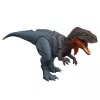 Jurassic World Rebirth Wild Roar Abelisaurus brinquedo de dinossauro, ataque controlado pela cauda e som