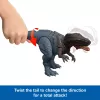 Jurassic World Rebirth Wild Roar Abelisaurus brinquedo de dinossauro, ataque controlado pela cauda e som