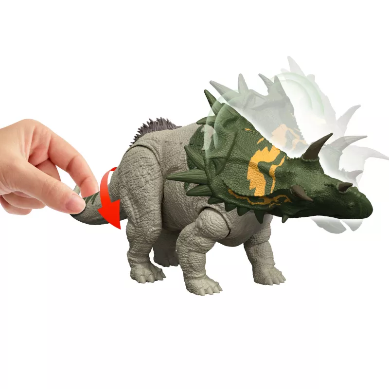 Figura de brincar MATTEL Jurassic World Wild Roar Spiclypeus JGB89 — figura de ação de dinossauro colecionável