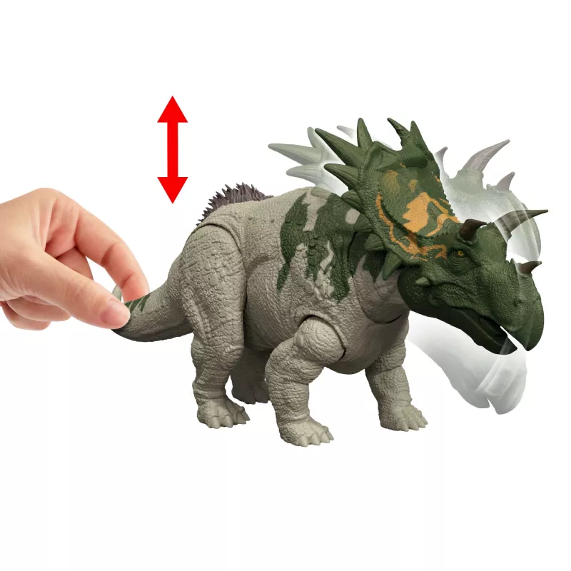 Figura de brincar MATTEL Jurassic World Wild Roar Spiclypeus JGB89 — figura de ação de dinossauro colecionável