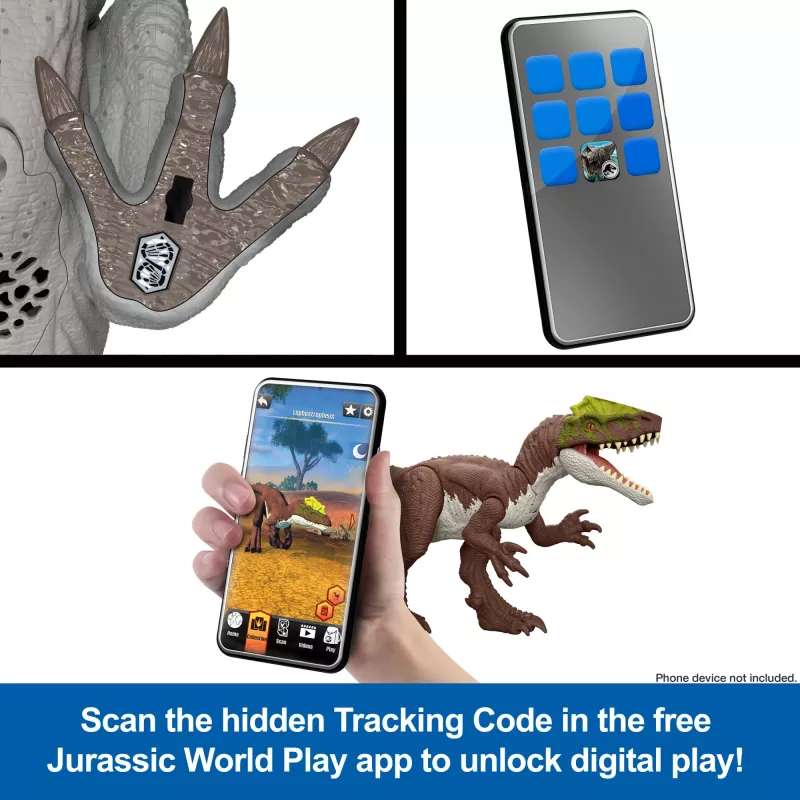 Figura de brincar MATTEL Jurassic World Wild Roar Spiclypeus JGB89 — figura de ação de dinossauro colecionável