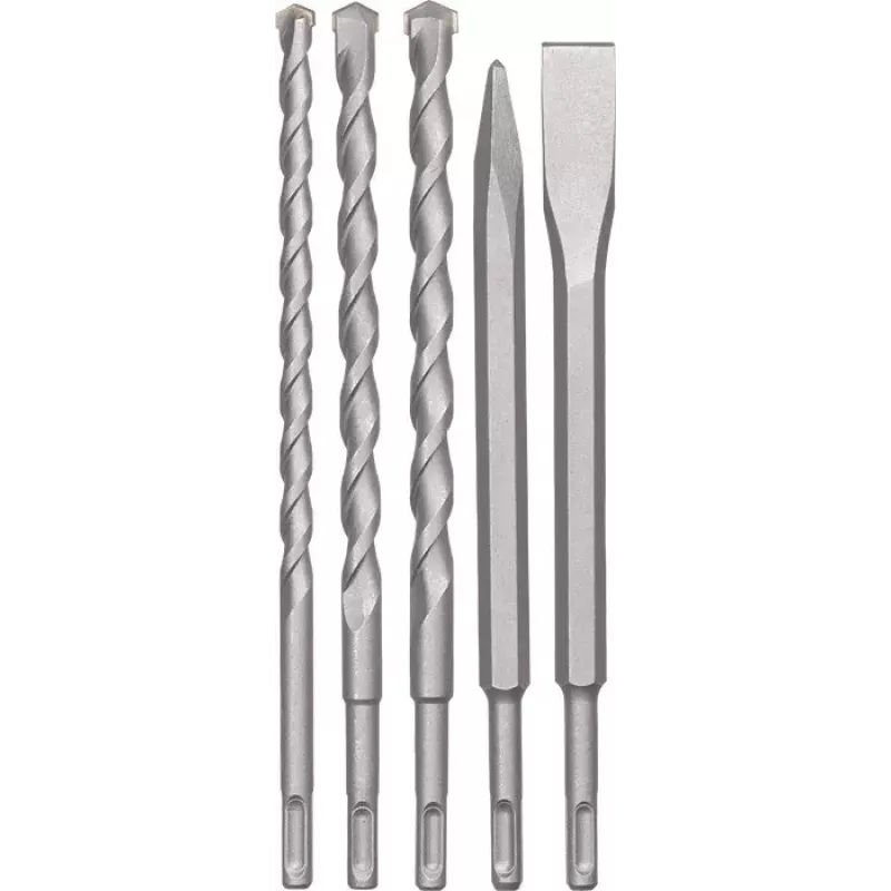 KWB 240290 Conjunto de escopros e brocas SDS-plus, 12 pcs., 5-16 mm