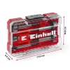 Conjunto de brocas Forstner Einhell-KWB 5 peças, vermelho/transparente, encabadouro 1/4 polegadas, M-CASE (MPN 706003)