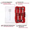 Conjunto de brocas Forstner Einhell-KWB 5 peças, vermelho/transparente, encabadouro 1/4 polegadas, M-CASE (MPN 706003)