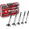 Conjunto de brocas Forstner Einhell-KWB 5 peças, vermelho/transparente, encabadouro 1/4 polegadas, M-CASE (MPN 706003)