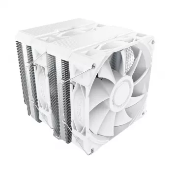 Refrigerador CPU Montech NX600 (branco) com ventoinha de 120 mm, refrigerador de ar compatível para processadores de desktop