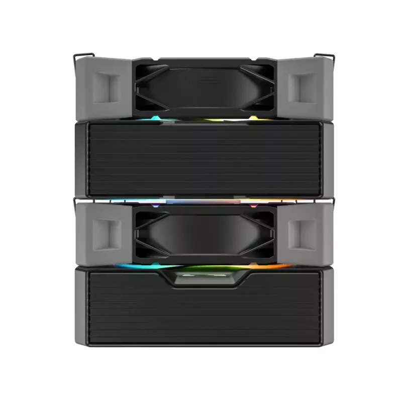Refrigerador CPU Montech NX600 ARGB, preto, ventoinha de 120 mm, iluminação ARGB