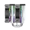Refrigerador CPU Montech NX600 ARGB, preto, ventoinha de 120 mm, iluminação ARGB
