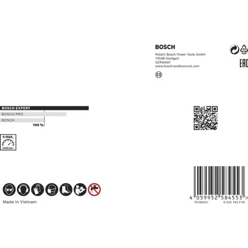 Bosch 2 608 901 392 ferramenta rotativa acessório de lixagem/abrasão disco de corte