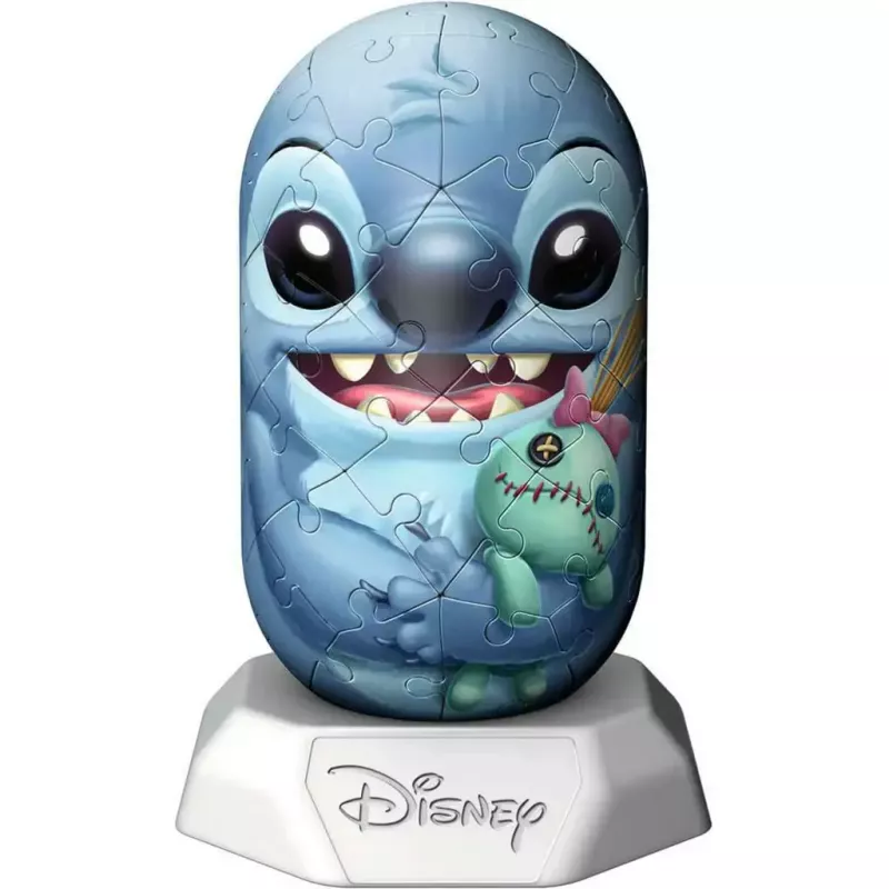 Puzzle 3D Ravensburger Disney Stitch Hylkies — figura 3D em forma de personagem da Ravensburger
