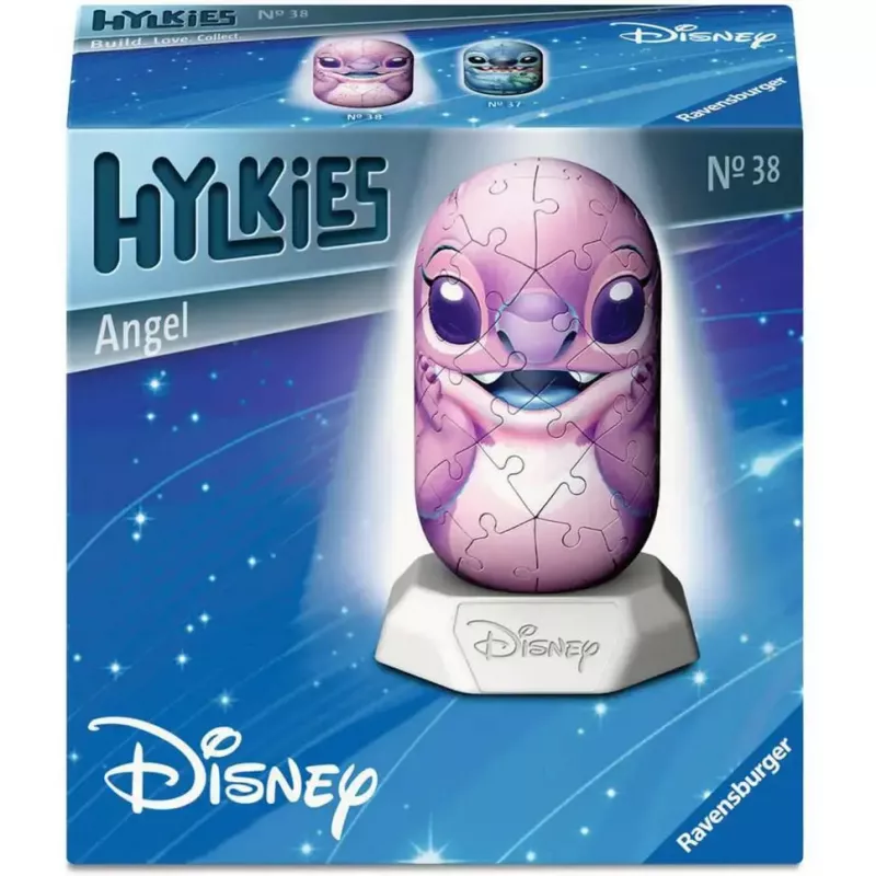 Puzzle 3D Ravensburger Disney Stitch - figura Angel, peças de espuma encaixáveis, modelo 12008045