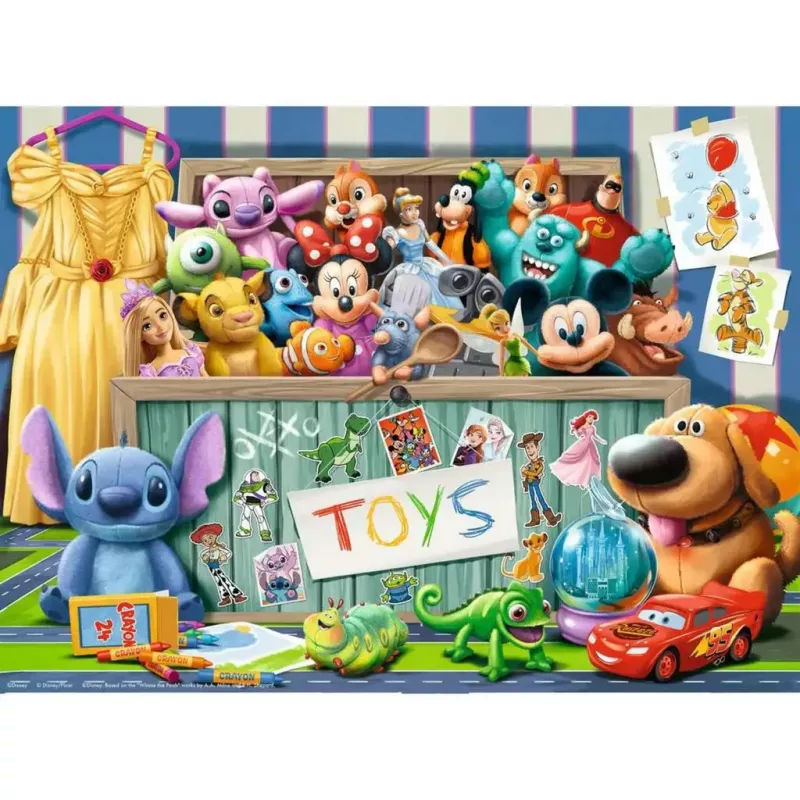 Puzzle infantil Ravensburger Disney Pixar Toy Collection — 100 peças